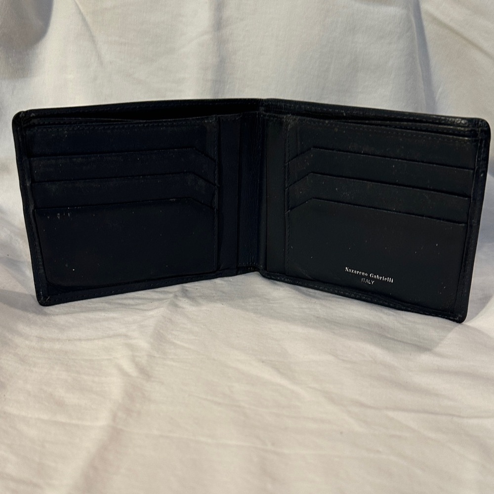 Elegant Black Leather Card Holder